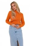 Moe M771 Sweter z golfem - pomarańczowy