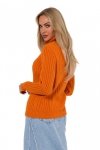 Moe M771 Sweter z golfem - pomarańczowy