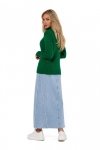 Moe M771 Sweter z golfem - zielony