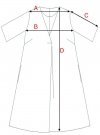 BeWear B280 Sukienka trapezowa z dekoltem V - beżowa