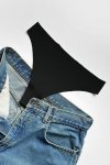 Gorteks Blanca/S stringi bezszwowe trójpak czarny
