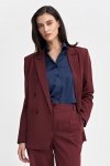 Nife Marynarka oversize, dwurzędowa - bordo - Z69