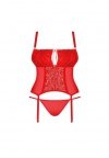 Obsessive Blossmina gorset i stringi