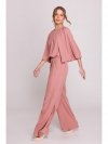 Stylove S397 Kombinezon z szerokimi rękawami i wiązaniem - różany