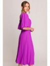 Stylove S399 Sukienka z bufiastymi rękawami - lawendowa