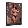 Le Désir Open Cup Triangle Bra with Lace and Adjustable Sliders - Plus Size - Black