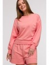 BeWear B293 Bluza z otwartymi plecami - koralowa