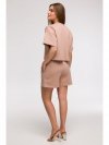 BeWear B294 Bluza oversize z krótkimi rękawami - mokka