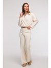 BeWear B296 Spodnie dresowe z przeszyciami - waniliowe
