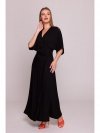 Stylove S406 Wiskozowa sukienka maksi - czarna