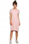 BeWear B050 sukienka pudrowa