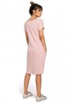 BeWear B050 sukienka pudrowa