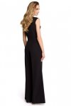 Stylove S115 Kombinezon z szerokimi nogawkami - czarny