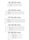 JULIMEX RAMIĄCZKA SILIKONOWE Z METALOWYM ZACZEPEM RT-103 14MM