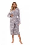 Szlafrok L&L 2406 Dots Long S-2XL damski - WYSYŁKA 24H