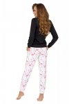 Donna Piżama Flamingo Black