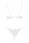 Obsessive Bianelle set bielizna nocna komplet biustonosz + stringi