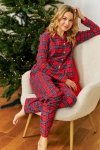 Doctornap Piżama damska PM 7125 red check