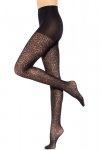 Gatta Rajstopy Floral 04 30den czarne plus