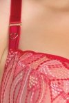 Gorsenia Biustonosz Crazy heart 828 czerwony
