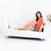 Italian Fashion Piżama Oceania koral/druk plus