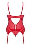 Obsessive Gorset i stringi Ingridia czerwony