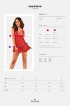 Obsessive Babydoll i stringi Lacelove czerwone