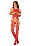 Obsessive Bodystocking N122 czerwone