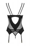 Obsessive Gorset i stringi Nesari czarne