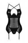 Obsessive Gorset i stringi Norides czarny