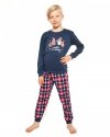 Piżama Cornette Kids Boy 593/122 Gnomes dł/r Christmas 86-128