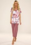 Piżama De Lafense 777 Violet kr/r 3XL-4XL