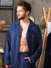 Piżama Key MNS 457 B24 Flanela dł/r M-2XL męska rozpinana