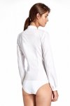 Nife Biała koszula body bez kołnierzyka - K52 - WYSYŁKA 24H