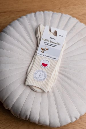 STEVEN Skarpety damskie naturalne 100% bawełny 201