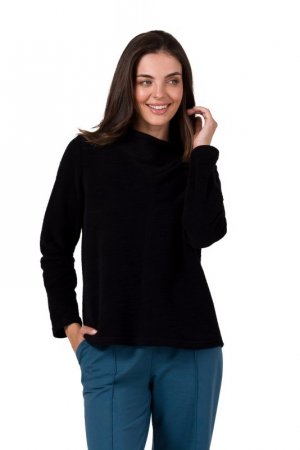 BeWear B268 Bluza z wysokim kołnierzem - czarna
