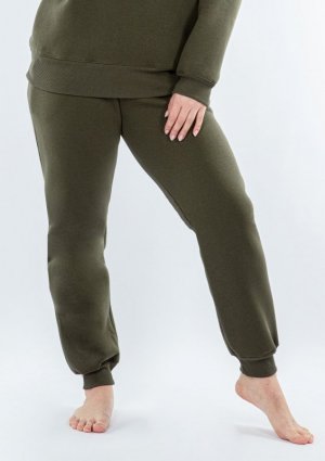 D Karen Spodnie Rehema H1 KHAKI BAWEŁNA GRUBA