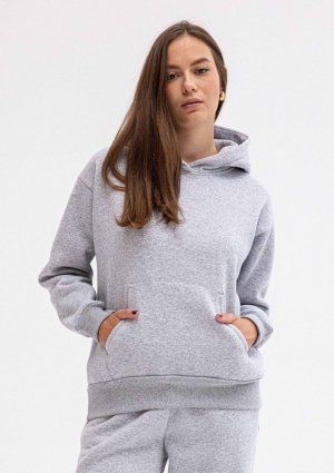 D Karen Bluza DK-K-B6 SZARY BAWEŁNA GRUBA