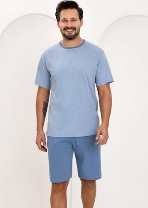 Regina PIŻAMA REGINA MĘSKA 508 NIEBIESKI