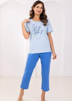 Regina PIŻAMA REGINA DAMSKA 740 NIEBIESKI