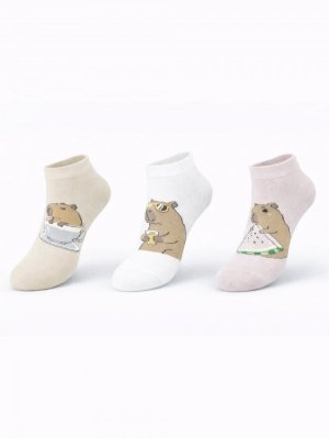 NOVITI STOPKI DAMSKIE ST111 BAWEŁNA KAPIBARA