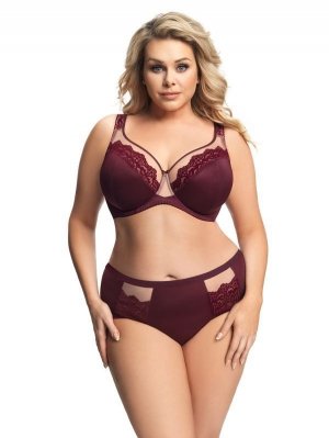 Gorsenia Figi Luisse K442 Bordowe