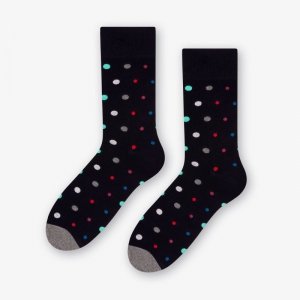 More Skarpety Mix Dots 139-051 Ciemny Granat