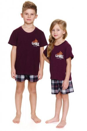 Doctornap Piżama dziecięca PDU 7202 burgundy