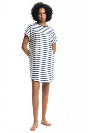 Esotiq-Henderson Koszula nocna Eulana 45314 granatowa