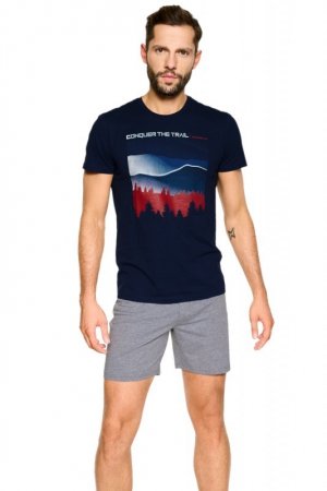 Esotiq-Henderson Piżama Nature 39907 granatowa