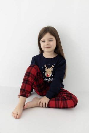 Piżama Sensis Lucy Kids Girl dł/r Christmas 98-104