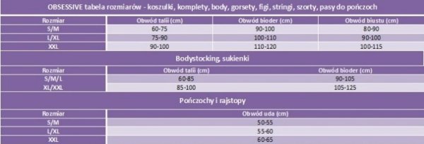 Komplet Obsessive Sensuelia Set 24H
