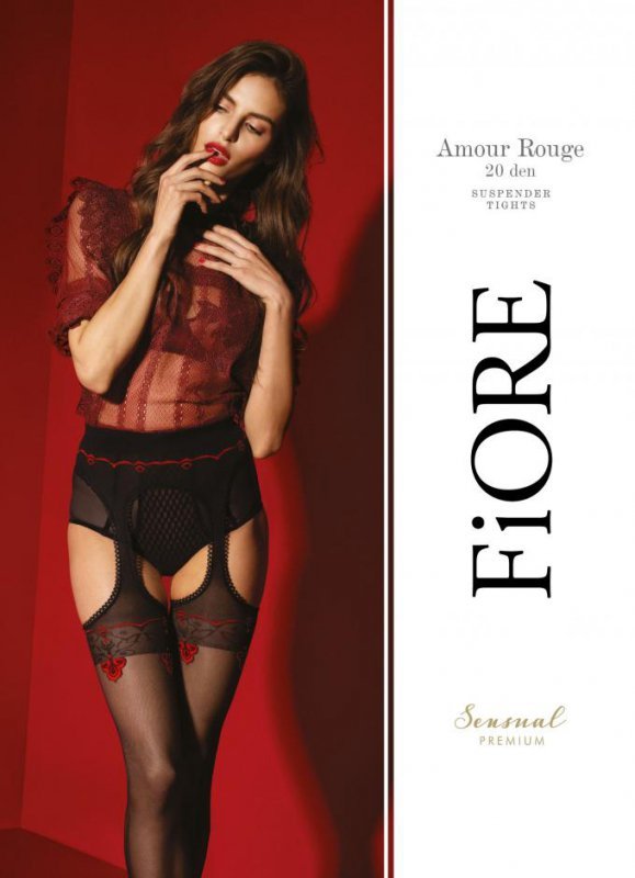 Fiore Rajstopy AMOUR ROUGE