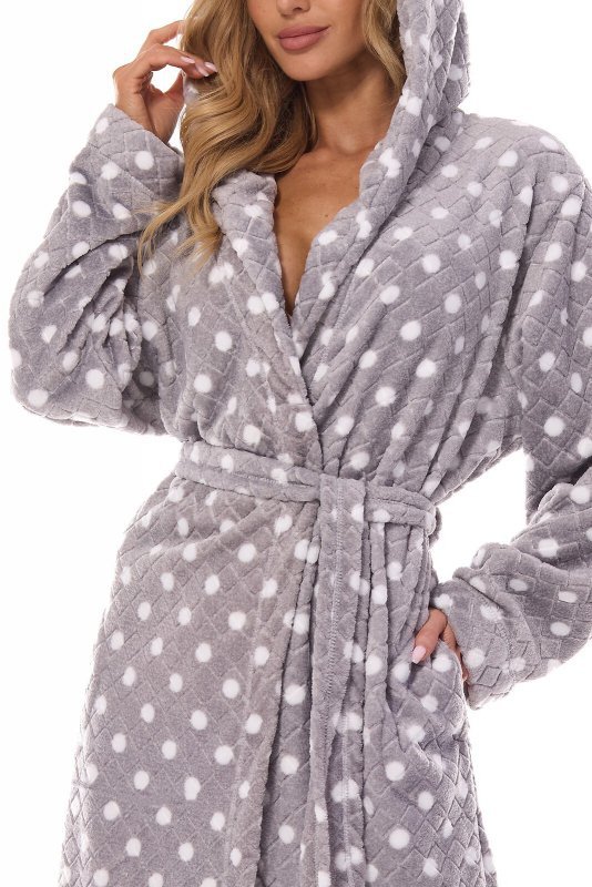 L&L Szlafrok 2406 LONG DOTS